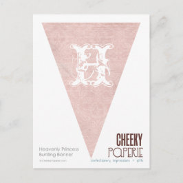 Cartão Postal Banner de Bunting da Princesa Celestial