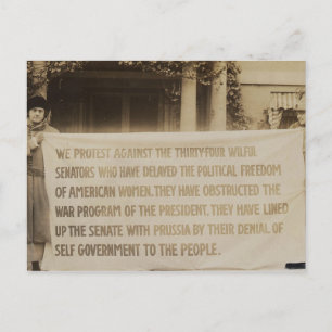 Cartão Postal Banner de Sufrágio feminino em Washington D.C. 191