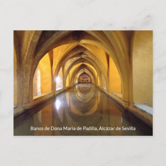 Cartão Postal Banos de Dona Maria de Padilla, Schloss Sevilla