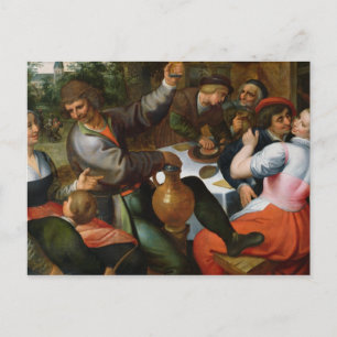 Cartão Postal Banquete camponês, 1566