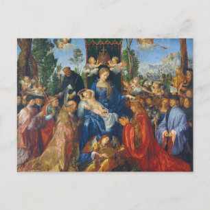 Cartão Postal Banquete do Rosário - Albrecht Dürer, 1506
