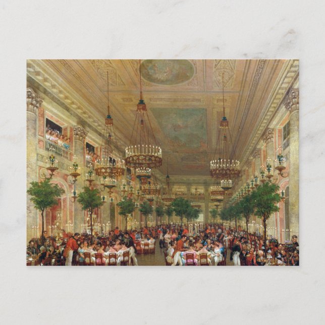 Cartão Postal Banquete nas usinas para celebrar o (Frente)