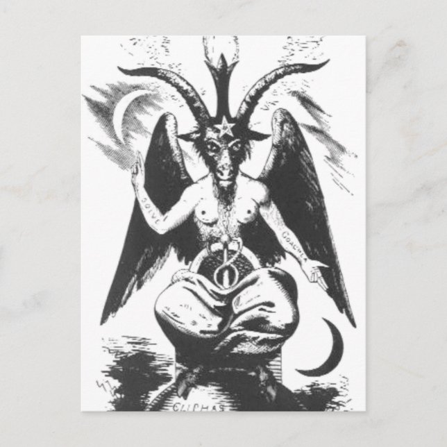 Cartão Postal Baphomet (Frente)
