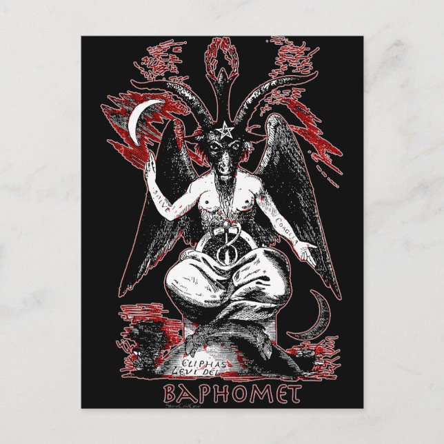 Cartão Postal Baphomet (Frente)