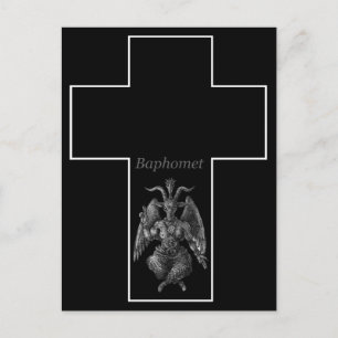 Cartão Postal Baphomet Cross