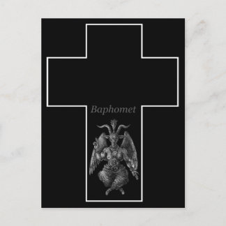 Cartão Postal Baphomet Cross