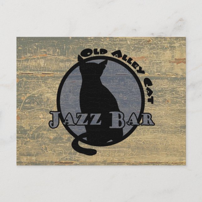 Cartão Postal Bar Cat Jazz Beco Antigo (Frente)