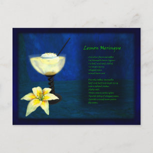 Cartão Postal Bar de cocktail de dragões: Lemon Meringue