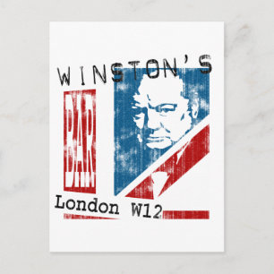 Cartão Postal Bar de Winston, Londres (vestido)