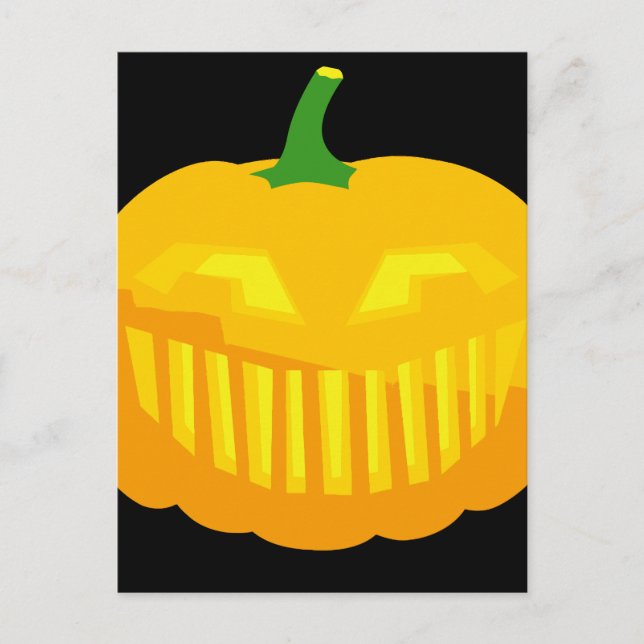 Cartão Postal Bar Dentes Jack-O-'Lanterna (Frente)