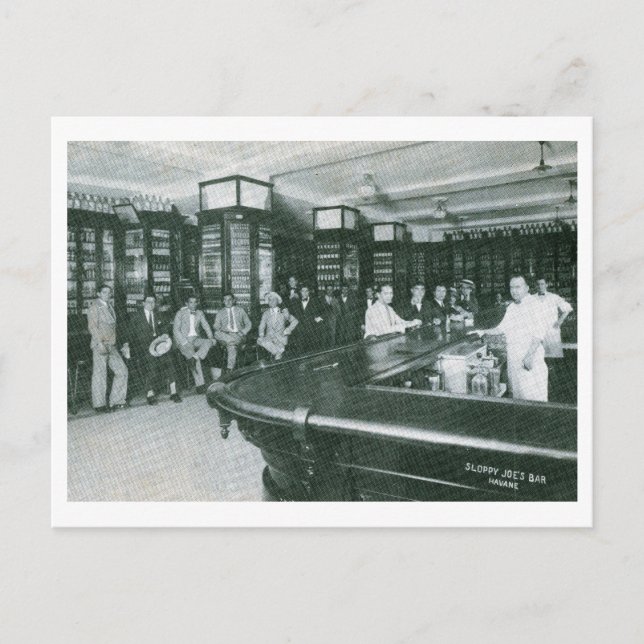 Cartão Postal Bar do Joe, Havana, Cuba (Frente)