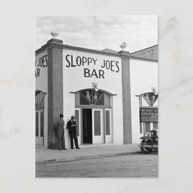 Cartão Postal Bar do Sloppy Joe's, 1938 (Frente)