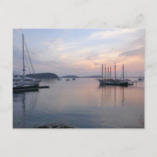 Cartão Postal Bar Harbor ships no Sunrise I