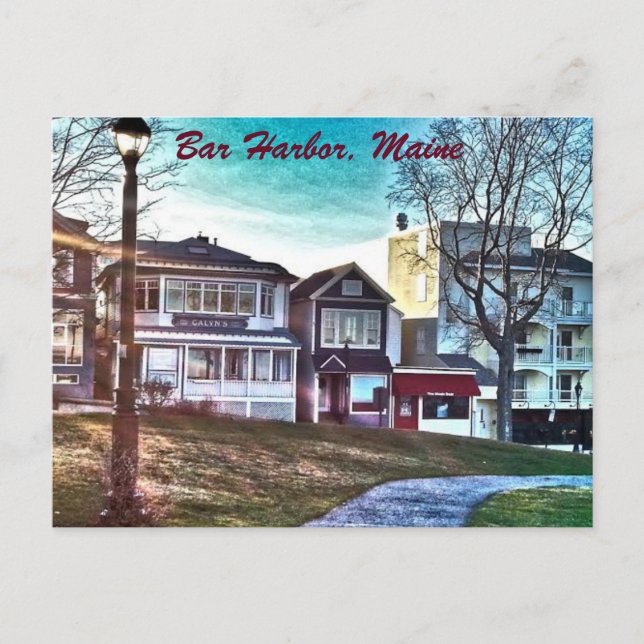 Cartão Postal Bar Harbour, Maine (Frente)