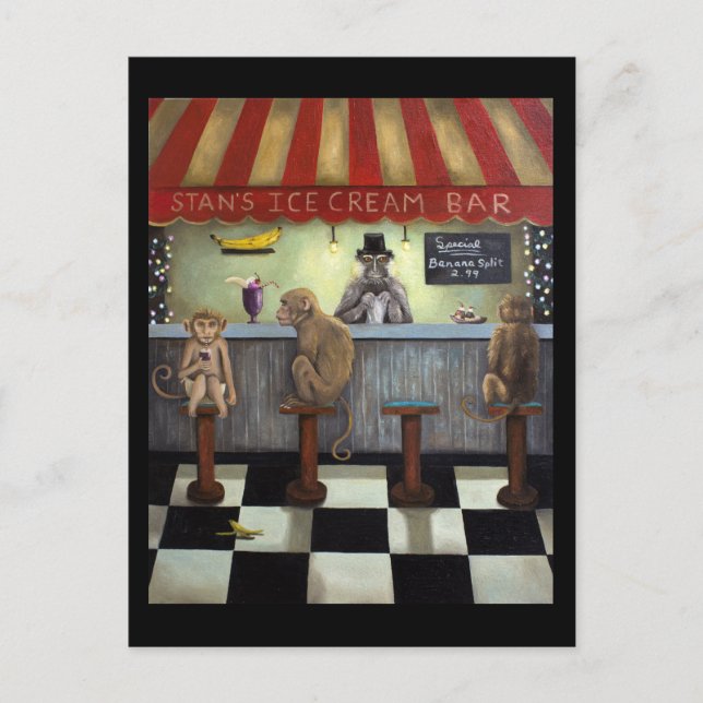 Cartão Postal Bar macaco (Frente)