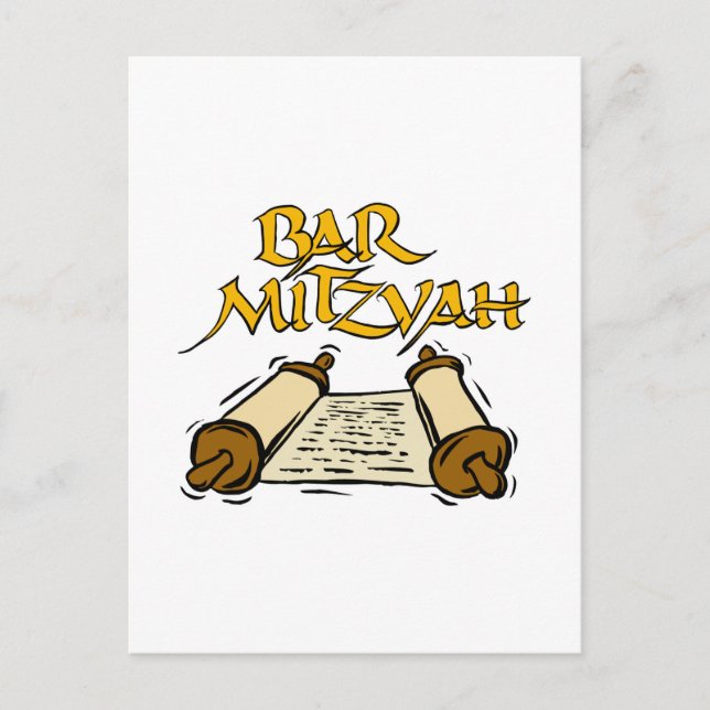 Cartão Postal Bar Mitzvah (Frente)