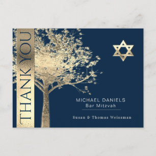Cartão Postal Bar Mitzvah Obrigado
