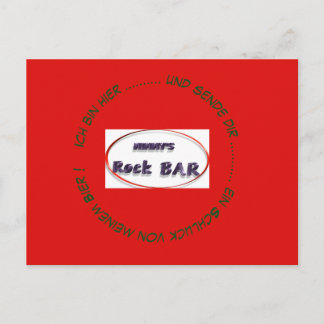 Cartão Postal Bar Rock da Mimmy