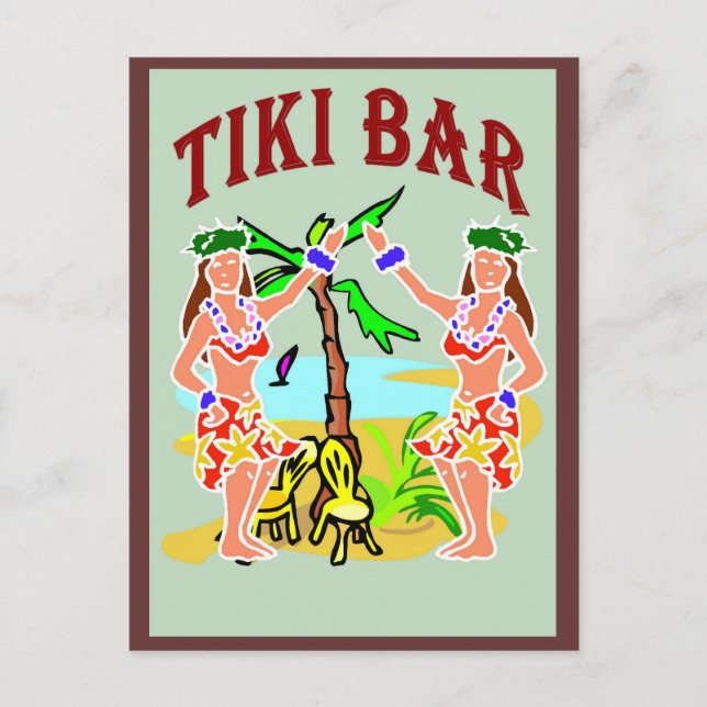 Cartão Postal Bar Tiki (Frente)