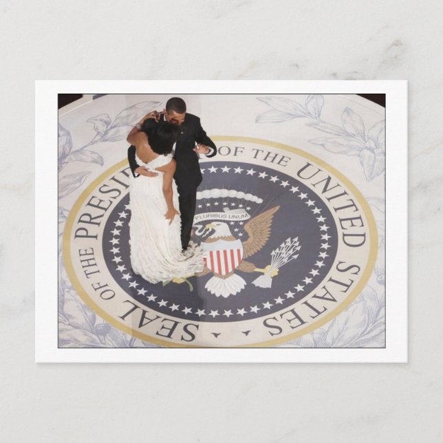 Cartão Postal Barack e Michelle Obama (Frente)