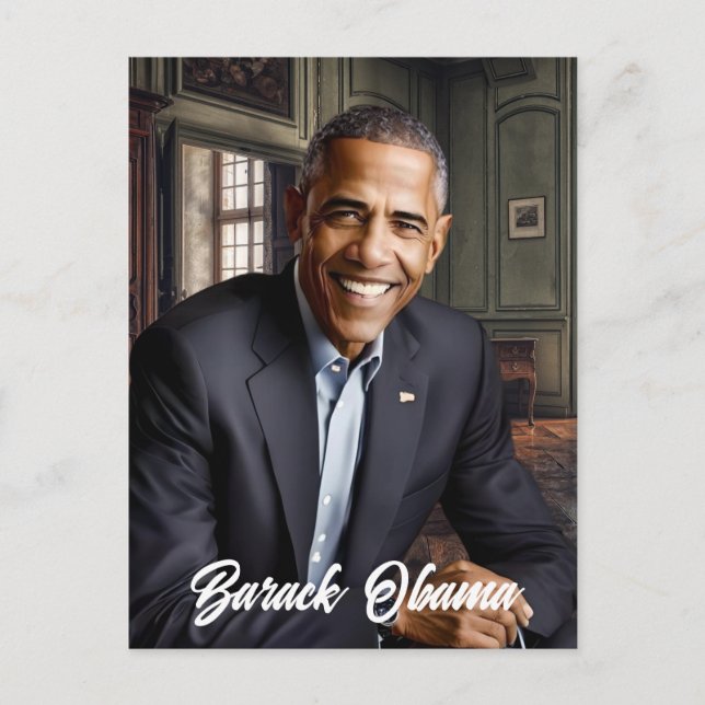 Cartão Postal Barack Obama 44 Presidente (Frente)