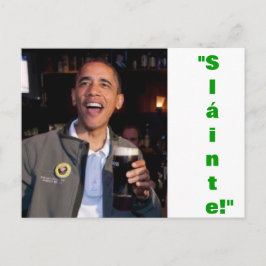 Cartão Postal Barack Obama - Cartão-postal irlandês
