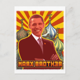 Cartão Postal Barack Obama: Irmão Marx