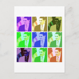 Cartão Postal Barack Obama Pop Art