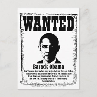 Cartão Postal Barack Obama queria Poster