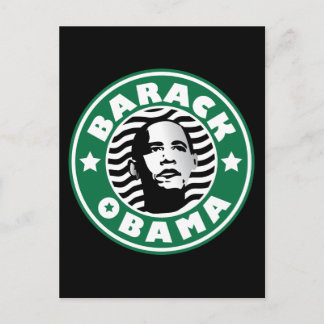 Cartão Postal Barack Obama Star Caffeine