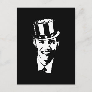 Cartão Postal Barack Obama Tio Sam