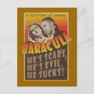 Cartão Postal Baracula - Poster de Filme Barack Obama