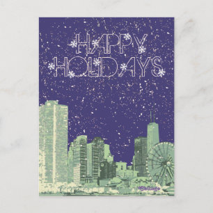 Cartão Postal Baralho da Skylin, cidade de Chicago Elegante