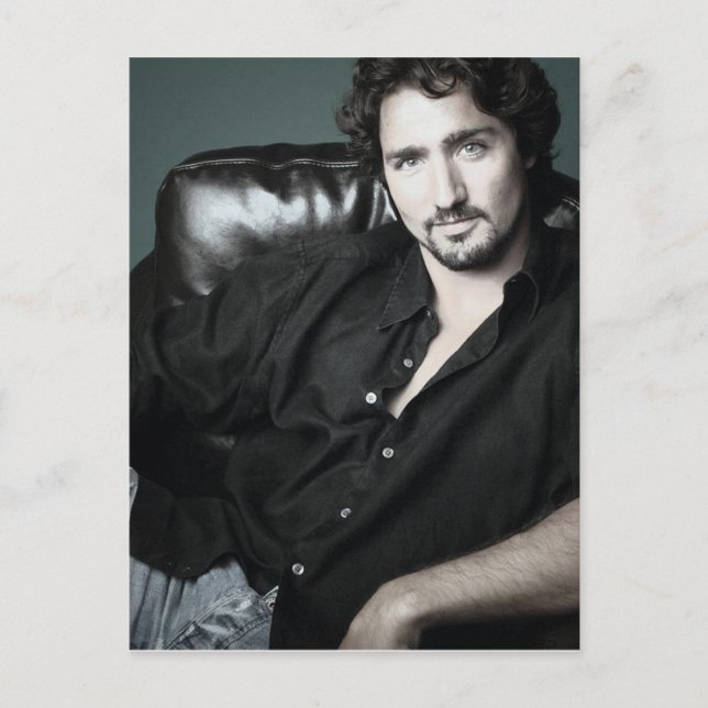 Cartão Postal Barba de bigode Hunky Justin 2006 (Frente)