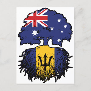 Cartão Postal Barbados Barbadiana Austrália Raízes de Árvore Aus