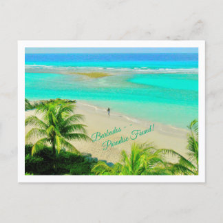 CARTÃO POSTAL BARBADOS - PARAÍSO ENCONTRADO! BELA CENA DE PRAIA