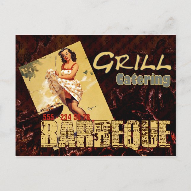 Cartão Postal Barbeque - Cartão-postal (Frente)