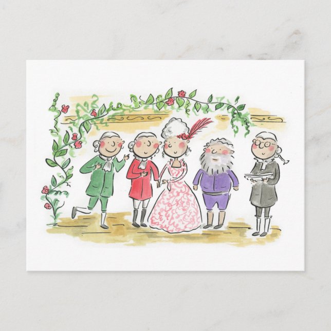 Cartão Postal Barber de Sevilha, Casamento (Frente)