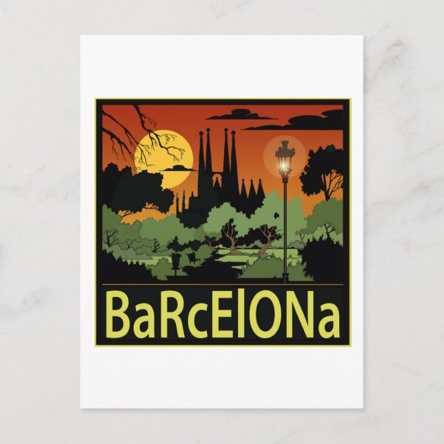 Cartão Postal Barcelona (Frente)