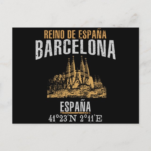 Cartão Postal Barcelona (Frente)