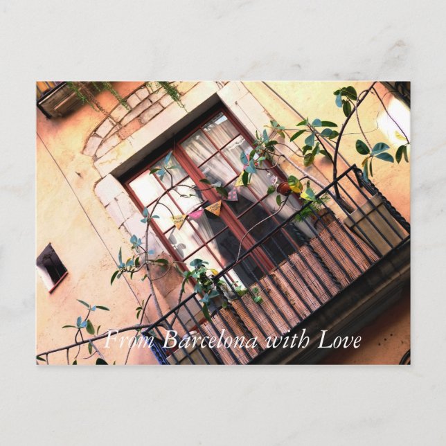 Cartão Postal Barcelona Balcony (Frente)