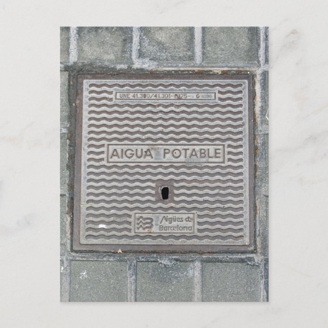 Cartão Postal Barcelona, Cartão-postal de Cobrir Espanha (Frente)