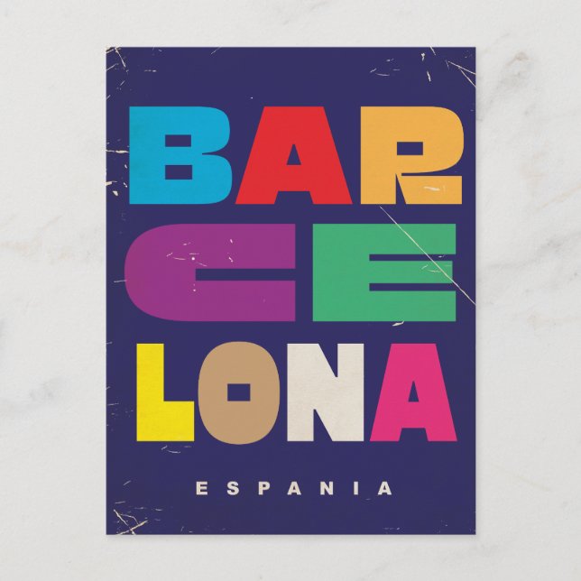Cartão Postal Barcelona Espanha (Frente)