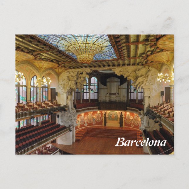 Cartão Postal Barcelona, espanha (Frente)