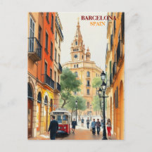 barcelona espanha Art Vintage