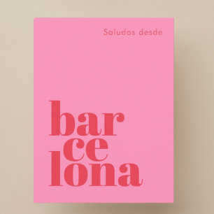 Cartão Postal Barcelona Espanha férias modernas