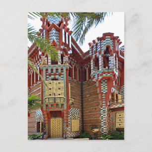 Cartão Postal Barcelona. Gaudí. Casa Vicens.