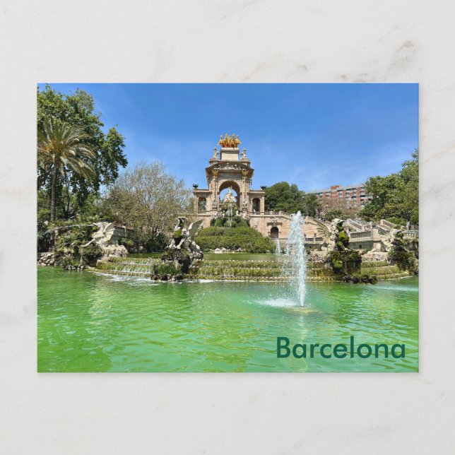 Cartão Postal Barcelona – Parc de la Ciutadella (Frente)