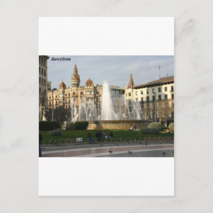 Cartão Postal Barcelona — Plaza — Catalunha—[kan.k].JPG