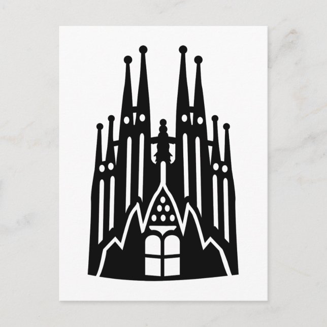 Cartão Postal Barcelona Sagrada Família (Frente)